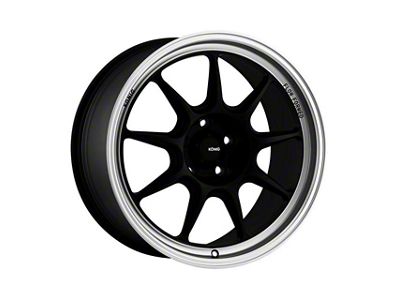 Konig Countergram Matte Black Machined Wheel; 18x8.5; 43mm Offset (21-25 Mustang Mach-E, Excluding GT)