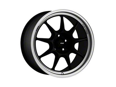 Konig Countergram Matte Black Machined Wheel; 18x8.5 (21-24 Mustang Mach-E, Excluding GT)