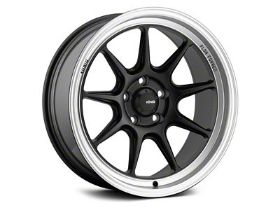 Konig Countergram Matte Black Machined Wheel; 19x8.5; 43mm Offset (21-25 Mustang Mach-E)