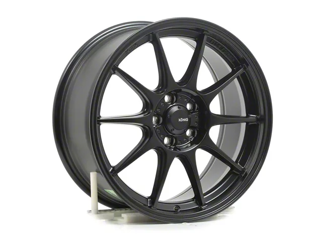 Konig Dekagram Semi-Matte Black Wheel; 18x8.5 (21-24 Mustang Mach-E, Excluding GT)