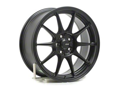 Konig Dekagram Semi-Matte Black Wheel; 18x8.5 (21-24 Mustang Mach-E, Excluding GT)