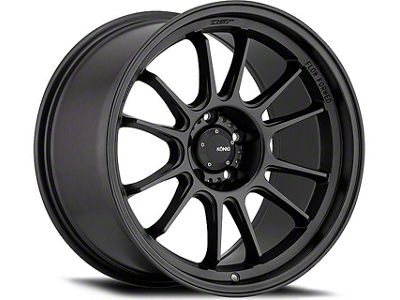 Konig Hypergram Matte Black Wheel; 18x8.5; 43mm Offset (21-25 Mustang Mach-E, Excluding GT)