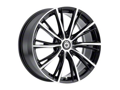 Konig Impression Gloss Black Machined Wheel; 18x8 (21-24 Mustang Mach-E, Excluding GT)