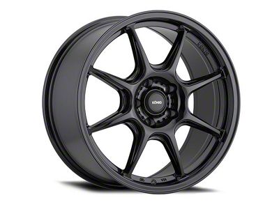 Konig Lockout Gloss Black Wheel; 18x8.5; 43mm Offset (21-25 Mustang Mach-E, Excluding GT)
