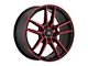 Konig Myth Gloss Black with Red Tint Wheel; 18x8 (21-24 Mustang Mach-E, Excluding GT)