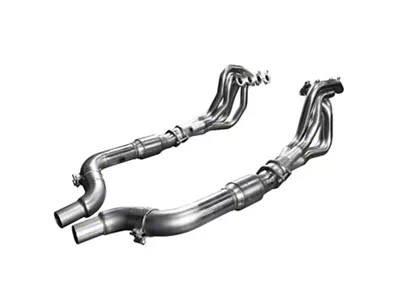 Kooks 1-3/4-Inch Long Tube Headers; Green Catted (15-23 Mustang GT)