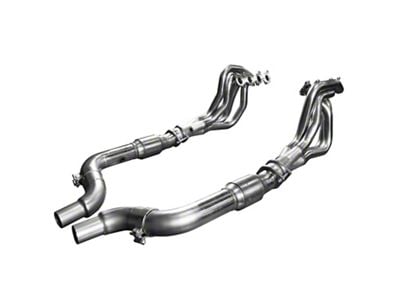 Kooks 1-7/8-Inch Long Tube Headers; Green Catted (15-23 Mustang GT)