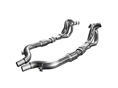 Kooks 2-Inch Long Tube Headers; Green Catted (15-25 Mustang GT, Dark Horse)