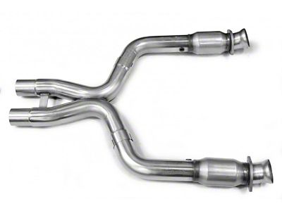 Kooks 3-Inch GREEN Catted X-Pipe (07-14 GT500 w/ Long Tube Headers)