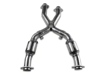 Kooks 3-Inch x 3-Inch GREEN Catted X-Pipe (99-04 4.6L Mustang w/ Long Tube Headers)