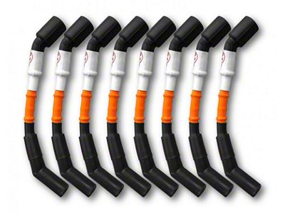 Kooks 11mm Spark Plug Wires; Orange with Black Boots (10-15 6.2L Camaro)