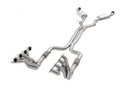 Kooks 2-Inch GREEN Catted Long Tube Headers and Cat-Back Exhaust with Black Tips (16-23 6.2L Camaro w/o NPP Dual Mode Exhaust)