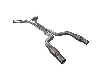 Kooks 3-Inch Catted Header-Back Exhaust with Polished Tips (10-15 Camaro SS w/ Long Tube Headers)