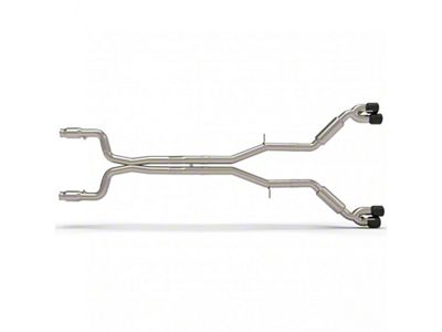 Kooks 3-Inch Catted Header-Back Street Screamer Exhaust with Black Quad Tips (16-23 6.2L Camaro w/ Long Tube Headers)
