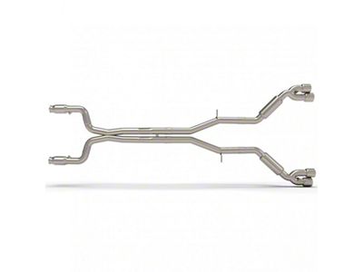 Kooks 3-Inch Catted Header-Back Street Screamer Exhaust with Polished Quad Tips (16-23 6.2L Camaro w/ Long Tube Headers)