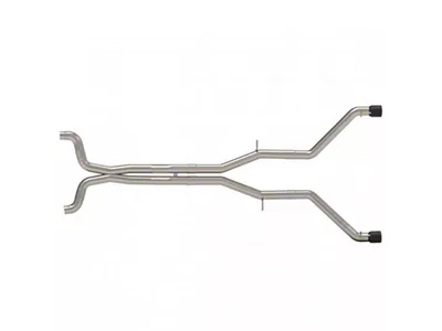 Kooks 3-Inch Connection-Back Muffler Delete Exhaust with Black Tips (16-22 6.2L w/ Long Tube Headers)