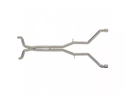 Kooks 3-Inch Connection-Back Muffler Delete Exhaust with Polished Tips (16-22 6.2L w/ Long Tube Headers)
