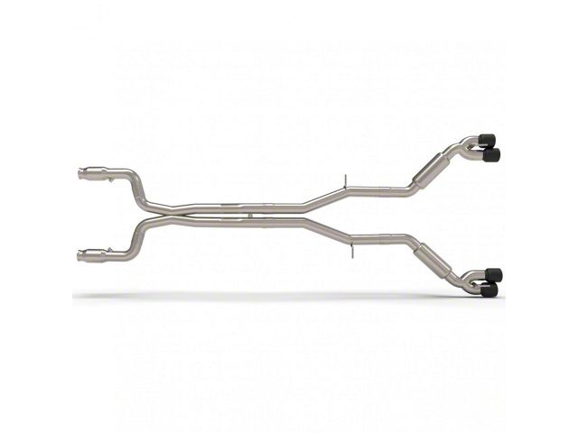 Kooks 3-Inch GREEN Catted Header-Back Street Screamer Exhaust with Black Quad Tips (16-24 6.2L Camaro w/ Long Tube Headers)