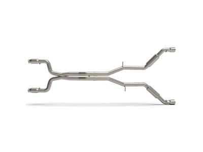 Kooks 3-Inch GREEN Catted Header-Back Street Screamer Exhaust with Polished Tips (16-23 6.2L Camaro w/ Long Tube Headers)