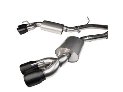 Kooks 3-Inch Catted Header-Back Exhaust with Black Quad Tips (16-24 Camaro SS w/ Kooks Long Tube Headers)