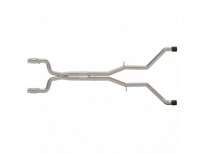 Kooks 3-Inch Catted Header-Back Muffler Delete Exhaust with Black Tips (16-24 Camaro SS w/ Kooks Long Tube Headers)