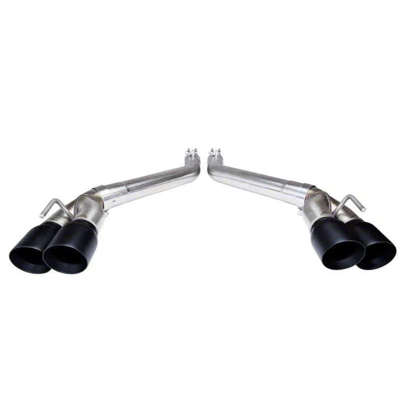 Kooks Camaro Muffler Delete AxleBack Exhaust with Black Quad Tips