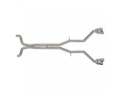 Kooks Muffler Delete Cat-Back Exhaust with Quad Polished Tips (16-24 6.2L Camaro w/ Kooks Long Tube Headers)