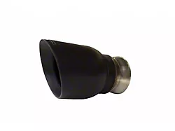 Kooks Angled Cut Rolled End Round Exhaust Tip; 2.75-Inch; Black (15-23 6.4L HEMI Charger)