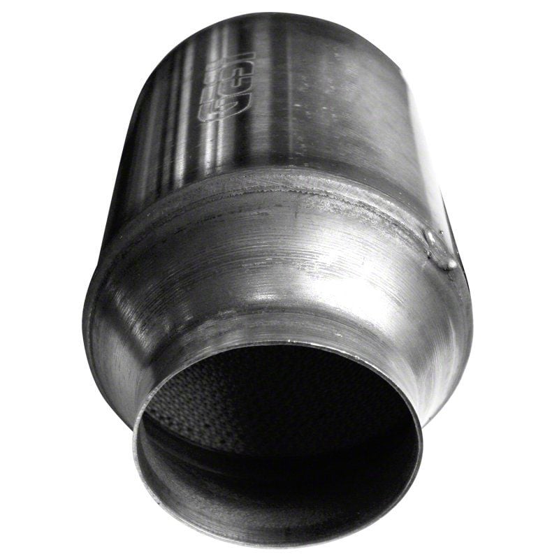 Kooks Corvette 3-Inch GREEN Catalytic Converter; 7-Inch Long