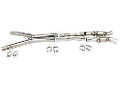 Kooks 3-Inch GREEN Catted X-Pipe (05-08 Corvette C6 w/ Kooks Long Tube Headers, Excluding Z06)