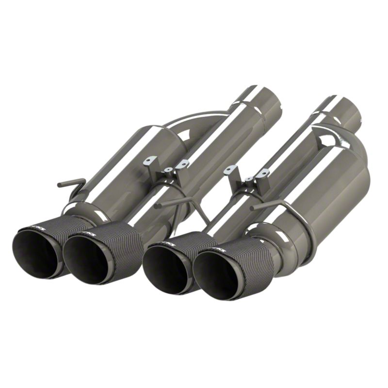 Kooks Corvette Shotgun Axle-Back Exhaust with Carbon Fiber