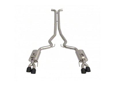Kooks Full 3-Inch Cat-Back Exhaust with H-Pipe and Black Tips (18-23 Mustang GT w/ Kooks Long Tube Headers)