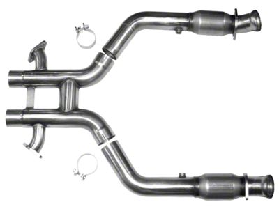 Kooks 3-Inch x 2.75-Inch GREEN Catted H-Pipe (12-13 Mustang BOSS 302 w/ Long Tube Headers)