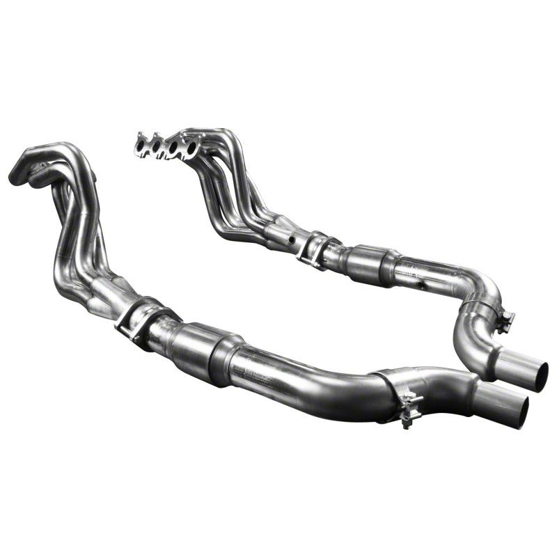Kooks 1-3/4-Inch Long Tube Headers with Catted OEM Connections (15-24 Mustang GT, Dark Horse)