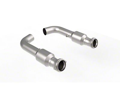 Kooks 3-Inch Race High Flow GREEN Catted Connection Pipes (15-25 Mustang GT, Dark Horse)