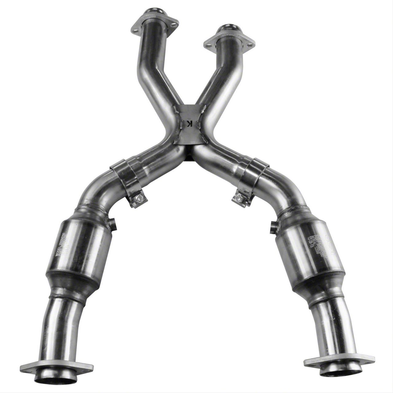 Kooks Mustang GREEN Catted X-Pipe; OEM Connection 11203350