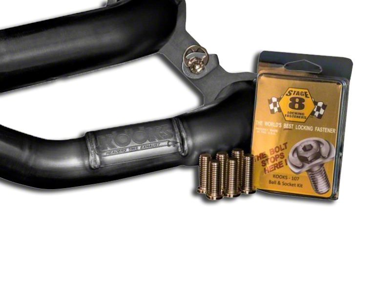 Kooks Mustang Stage 8 Locking Header Bolts BK101 (1524 Mustang GT
