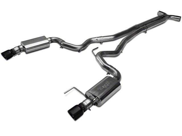 Kooks Cat-Back Exhaust with X-Pipe and Black Tips (15-17 Mustang GT w/ Kooks Headers)