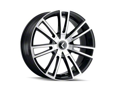Kraze Spectra Gloss Black Machined Wheel; 18x8; 40mm Offset (05-09 Mustang GT, V6)