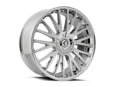 Kraze Double Down Chrome Wheel; 18x8; 40mm Offset (10-14 Mustang GT w/o Performance Pack, V6)