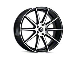 Kraze Cosmos Gloss Black Machined Wheel; 17x8; 38mm Offset (94-98 Mustang)