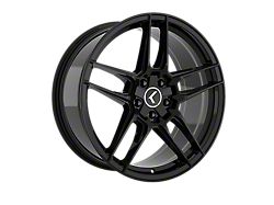 Kraze Converge Gloss Black Wheel; 18x8.5; 30mm Offset (16-24 Camaro LS, LT, LT1)