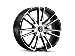 Kraze Spectra Gloss Black Machined Wheel; 20x8.5; 38mm Offset (11-23 AWD Charger)