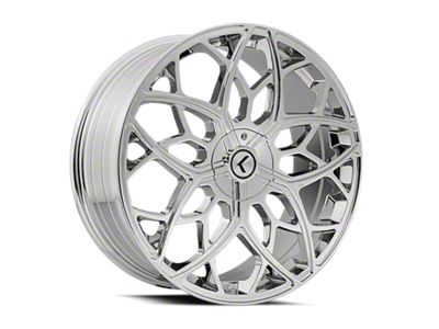Kraze Ricochet Chrome Wheel; 22x8.5; 38mm Offset (24-25 Mustang)