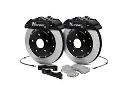 Ksport Procomp 6-Piston Rear Big Brake Kit with 15-Inch Slotted Rotors; Black Calipers (10-15 Camaro LT w/ RS Package)
