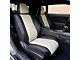 Kustom Interior Premium Artificial Leather Front and Rear Seat Covers; Black with Grey Accent (15-18 Challenger R/T w/ Sport Seats; 15-23 Challenger SXT w/ Sport Seats)