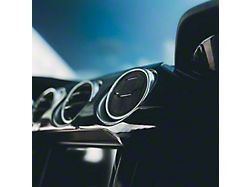 Kustom Interior Alcantara Air Vent Outlet Trim; Gray (15-23 Mustang)