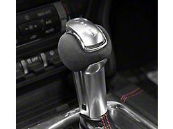 Kustom Interior Alcantara Gear Shift Knob Head Cover; Gray (15-23 Mustang)