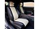Kustom Interior Premium Artificial Leather Front and Rear Seat Covers; Black with Grey Accent (15-18 Challenger R/T; 15-23 Challenger SXT)