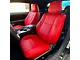 Kustom Interior Premium Artificial Leather Front and Rear Seat Covers; All Red (15-19 Charger R/T; 15-23 Charger SXT)